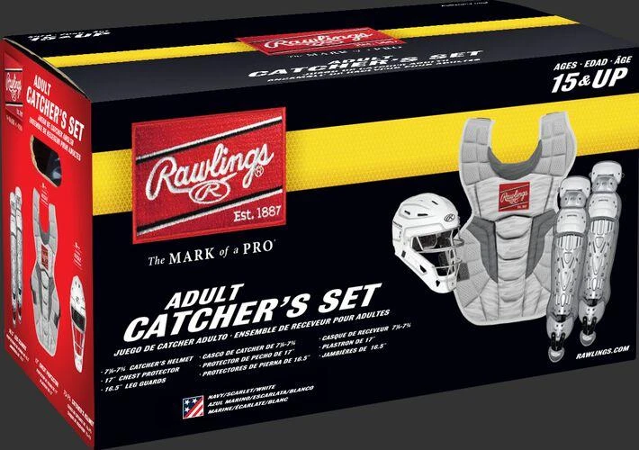 Rawlings Intermediate USA VELO 2.0 Catcher's Gear Box Set: CSV2I-NSW - Image 2