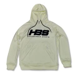 Headbanger Sports Performance Fleece Line Hoodie W/ Kangaroo Pocket: Cream