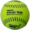 Worth 12" Super Gold Dot NSA Slowpitch Softballs 44/400 (Dozen): NI12SY