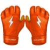 Bruce Bolt PREMIUM PRO Short Cuff Batting Gloves: Orange