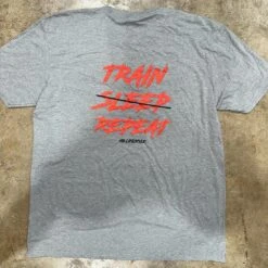 HB Lifestyle Active Wear Men's T-Shirt: Train Sleep Repeat